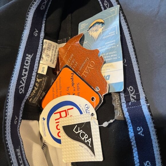 NWT - Ovation riding breeches - Black, 30/R - Picture 3 of 3